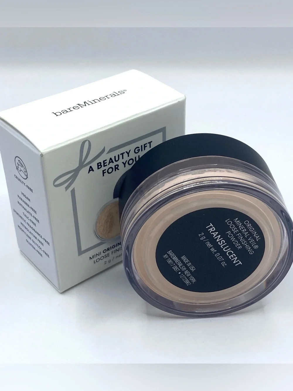 BareMinerals Original Mineral Veil Loose Setting Powder Translucent‎ Travel Size